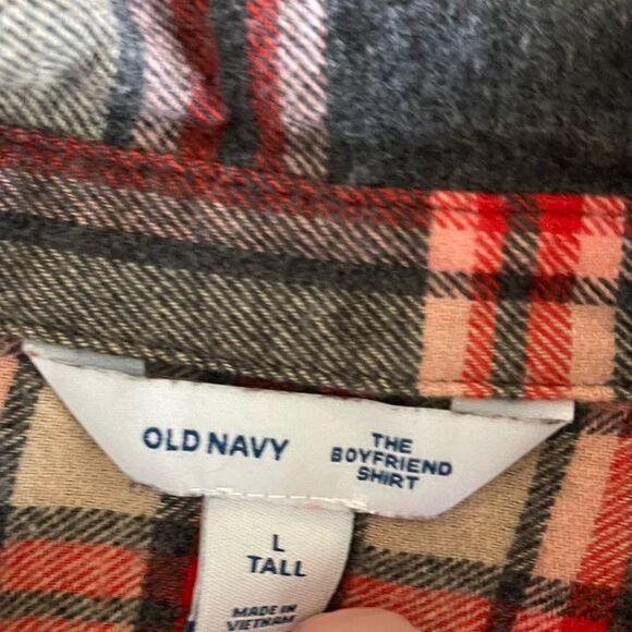 Old Navy Plaid Button Down Shirts - Red, Blue, White - Picture 9 of 14